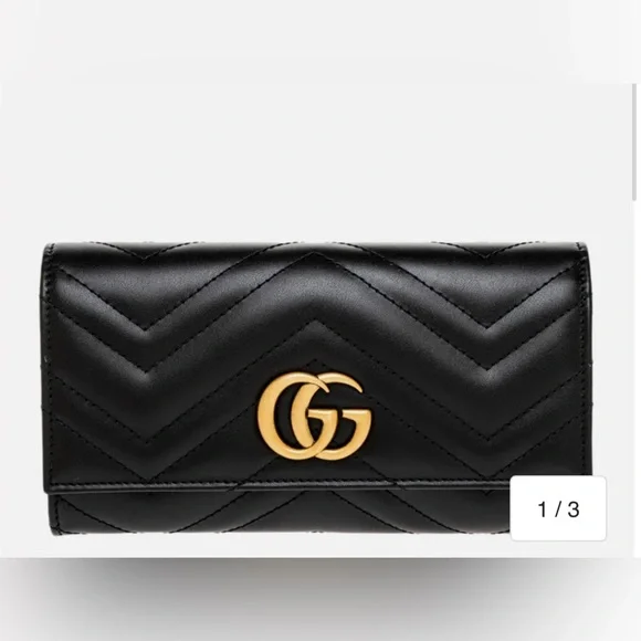 Gucci GG Marmont Continental Wallet; Mint Condition! Like New! Stunning!